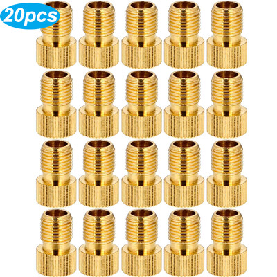 20/1pcs Προσαρμογέας αντλίας βαλβίδας ποδηλάτου Μετατροπέας βαλβίδας ποδηλάτου Presta σε Schrader Μετατροπή ακροφυσίου προσαρμογέα φουσκώματος Αξεσουάρ ποδηλάτου