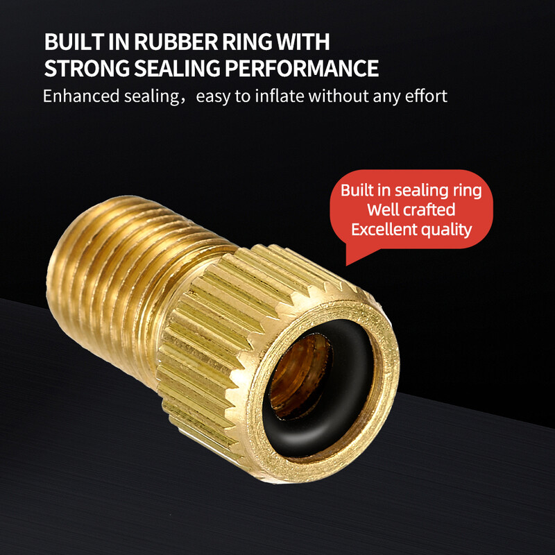 VXM velosipēda riteņu riepu pārneses vārsta adapteris franču mutes uz AV šosejas velosipēda vara FV sūkņa vārsta vāciņš Velosipēdu riepu piederumi