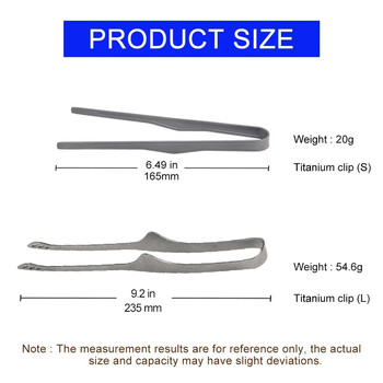 Къмпинг Титаниева щипка за чаша за чай Външен ултралек капак за пържола Барбекю против изгаряне на чай Пинцета Прибори за хранене Тост щипки