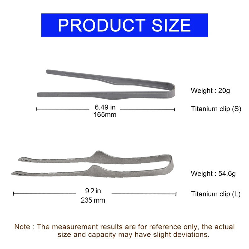 Kempinga titāna tējas krūzes klipsis āra īpaši viegls steika vāks bārbekjū Pretpiedeguma tēja pincete galda trauki grauzdiņa knaibles
