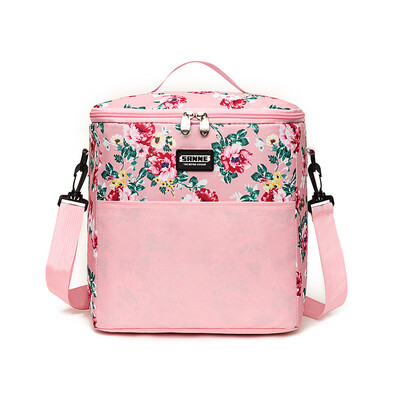 Oxford Hot Cooler sieviešu pusdienu soma ar apdruku, izolēta vīriešu termiskā ēdiena piknika rokassomiņa, pārnēsājama plecu pusdienu kastīte