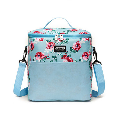 Oxford Hot Cooler sieviešu pusdienu soma ar apdruku, izolēta vīriešu termiskā ēdiena piknika rokassomiņa, pārnēsājama plecu pusdienu kastīte