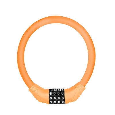 4-digitálny kódový zámok na bicykel proti krádeži, bezpečnostné zámky z nehrdzavejúcej ocele, prenosný kombinovaný kódový zámok