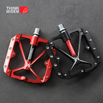 ThinkRider Flat Bike Pedals MTB Road 3 Sealed Bearings Πεντάλ ποδηλάτου Πεντάλ ποδηλάτου βουνού Εξαρτήματα ευρείας πλατφόρμας