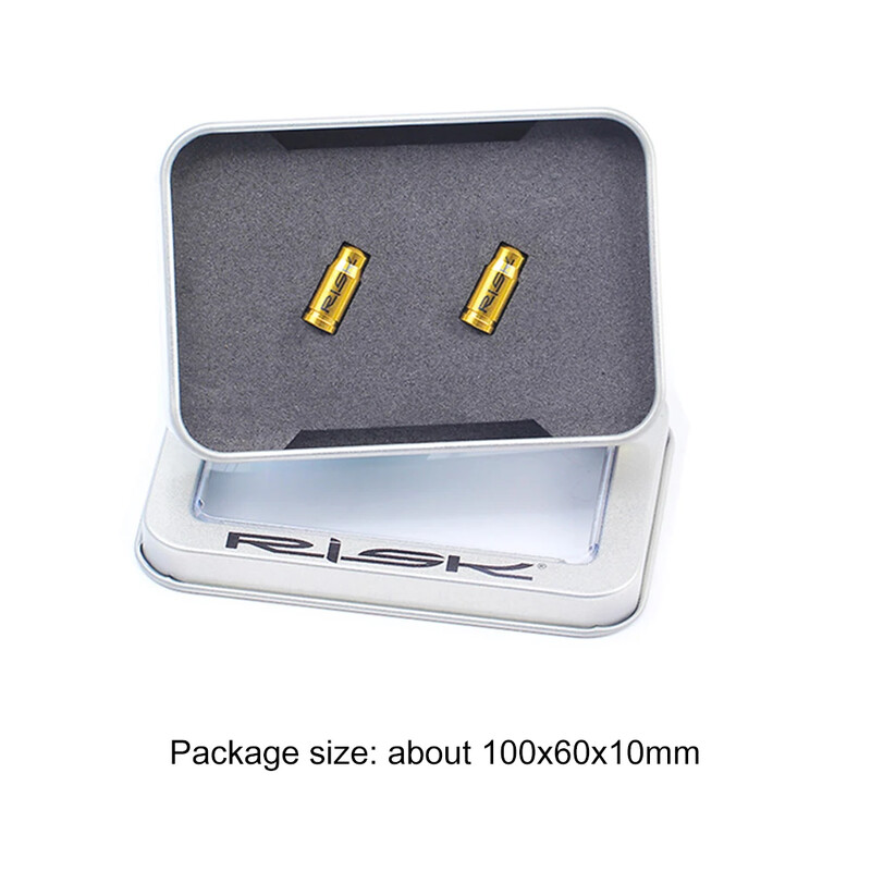 RISC Capac de supapă Presta biciclete din aliaj de titan Bicicletă de drum Set capace de supapă Schrader Protector acoperit Anvelopă franceză rezistentă la praf Ciclism