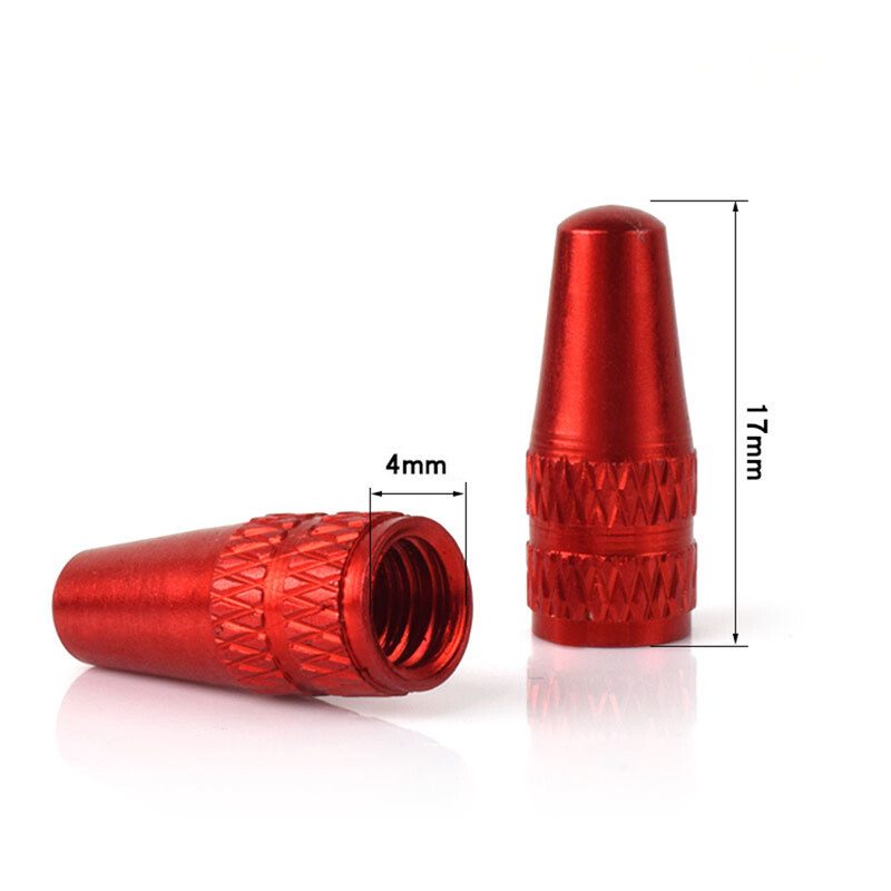 4 ks hliníkových zliatinových ventilových krytov, auto, cestné, MTB, dráhové, pretekárske, bicyklové, duša, pneumatika, driek kolesa, francúzsky vzduchový ventil, príslušenstvo pre bicykle