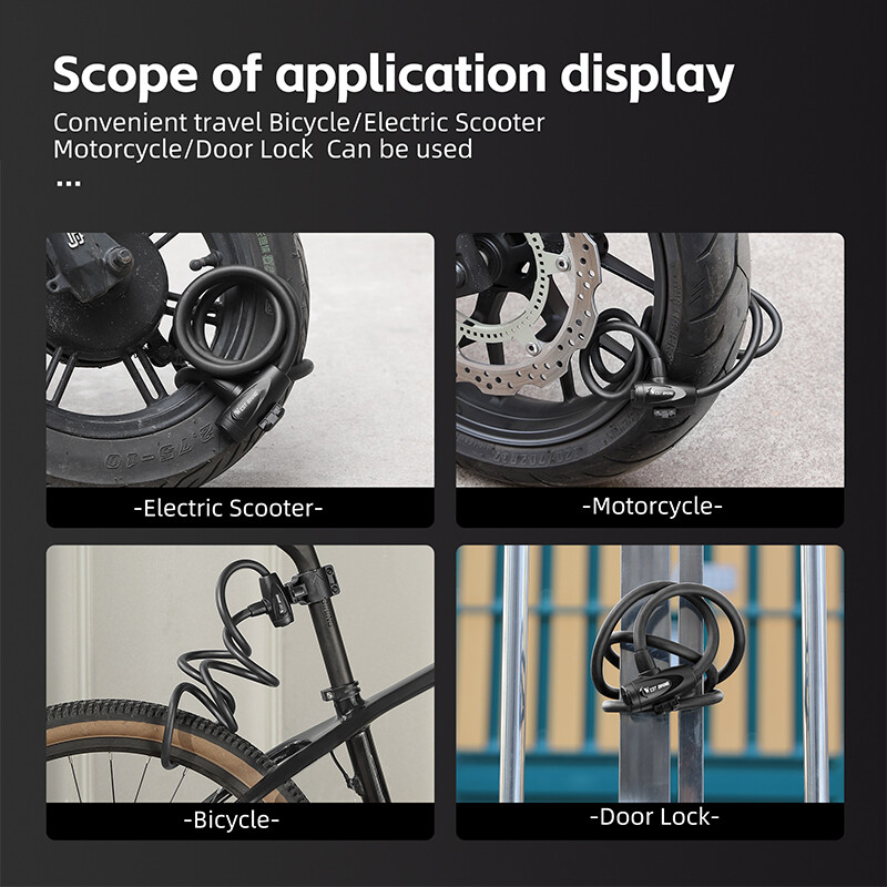 WEST BIKING Anti-freeze velosipēda kabeļa slēdzene 1,2/1,5 m bieza pretaizdzīšanas drošības slēdzene pārnēsājama velosipēda slēdzene MTB šosejas velosipēdu piederumi