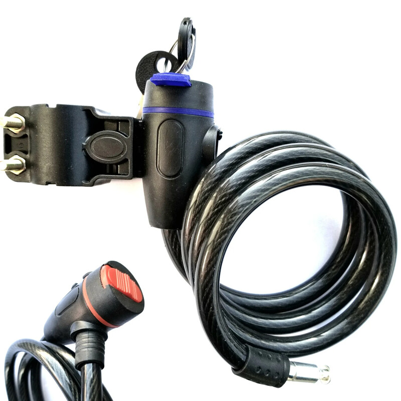 Lieljaudas motocikla ķēdes slēdzene 90 cm metāla pretaizdzīšanas velosipēda slēdzene 2 atslēgas maksimālai velosipēda drošības pastiprināšanai