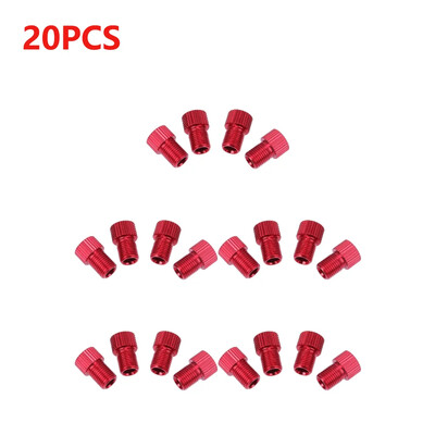 4/5/10/20gab Presta uz Schrader adapteri alumīnija sakausējuma riepu vārstu savienotāji vara velosipēda sūkņa riepu adapteri velosipēdu daļas