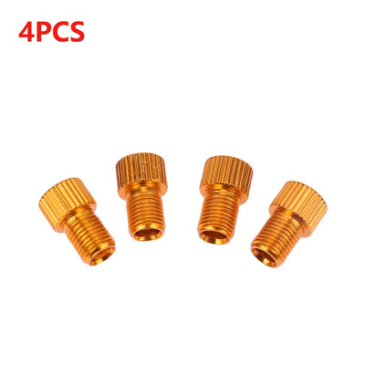 4/5/10/20gab Presta uz Schrader adapteri alumīnija sakausējuma riepu vārstu savienotāji vara velosipēda sūkņa riepu adapteri velosipēdu daļas