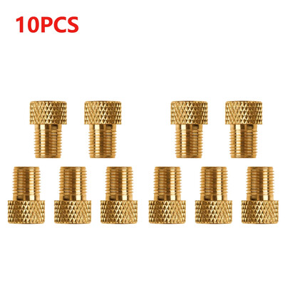 4/5/10/20gab Presta uz Schrader adapteri alumīnija sakausējuma riepu vārstu savienotāji vara velosipēda sūkņa riepu adapteri velosipēdu daļas