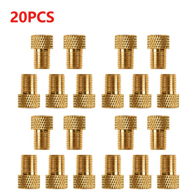 4/5/10/20gab Presta uz Schrader adapteri alumīnija sakausējuma riepu vārstu savienotāji vara velosipēda sūkņa riepu adapteri velosipēdu daļas