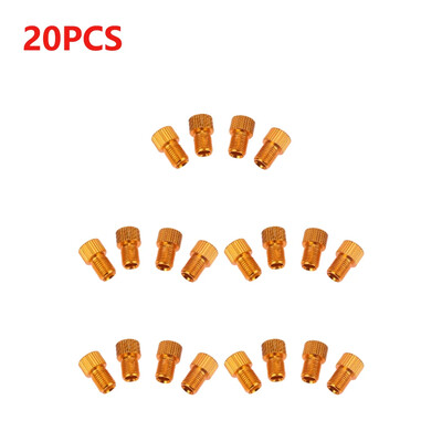 4/5/10/20gab Presta uz Schrader adapteri alumīnija sakausējuma riepu vārstu savienotāji vara velosipēda sūkņa riepu adapteri velosipēdu daļas