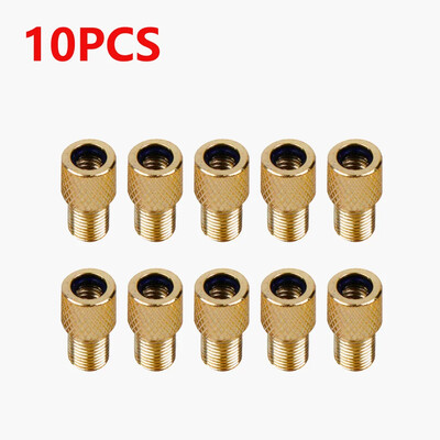 4/5/10/20gab Presta uz Schrader adapteri alumīnija sakausējuma riepu vārstu savienotāji vara velosipēda sūkņa riepu adapteri velosipēdu daļas