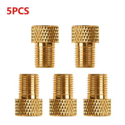 4/5/10/20gab Presta uz Schrader adapteri alumīnija sakausējuma riepu vārstu savienotāji vara velosipēda sūkņa riepu adapteri velosipēdu daļas