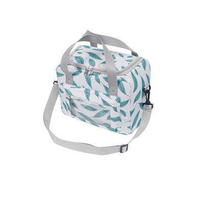 Oksfordas auduma termiskā pusdienu soma ar plecu siksnu Lielas ietilpības pārtikas izolēta aukstumsoma Piknika ceļojumu Bento Box piegādes soma