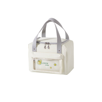 Oksfordas auduma termiskā pusdienu soma ar plecu siksnu Lielas ietilpības pārtikas izolēta aukstumsoma Piknika ceļojumu Bento Box piegādes soma