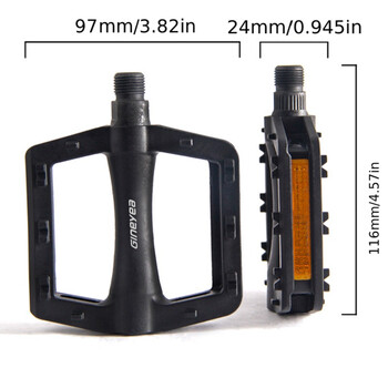 Gineyea Urban Bike Pedals, Die-cast Nylon Bicycle Pedals for MTB, ποδήλατο δρόμου