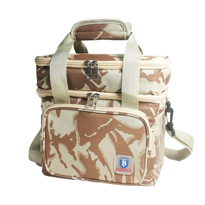 Kempinga termiskās pusdienu somas Divslāņu izolēti piknika ēdieni, dzērieni, ledusskapi