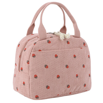 Dzērienu pārvadātājs izolēta soma piknika soma Pārnēsājama pārtikas termiskā soma alus piegādes soma ar rokturi pludmales piknika ceļojumiem.