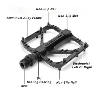 R27 Πεντάλ ποδηλάτου δρόμου Αντιολισθητικό ρουλεμάν ποδηλάτου DU Πεντάλ ελαφριάς πλατφόρμας ποδηλασίας Κλασικά αξεσουάρ ποδηλασίας πεντάλ*