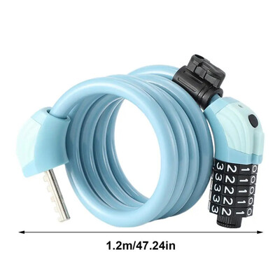 Univerzalna brava za bicikl, brdski bicikl, brava s lozinkom za brdski bicikl s 5 znamenki, zaštita od krađe, prijenosni sigurnosni čelični lanac, brava s lozinkom za motocikl