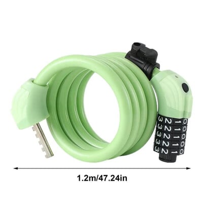 Univerzalna brava za bicikl, brdski bicikl, brava s lozinkom za brdski bicikl s 5 znamenki, zaštita od krađe, prijenosni sigurnosni čelični lanac, brava s lozinkom za motocikl