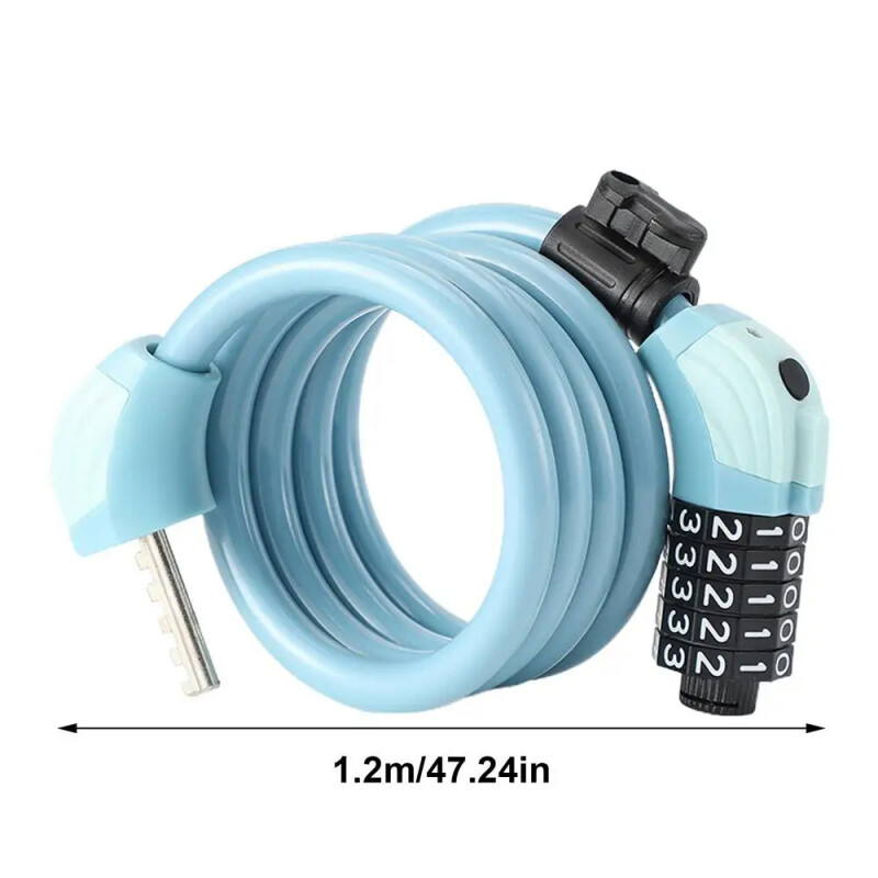 Univerzalna brava za bicikl, brdski bicikl, brava s lozinkom za brdski bicikl s 5 znamenki, zaštita od krađe, prijenosni sigurnosni čelični lanac, brava s lozinkom za motocikl