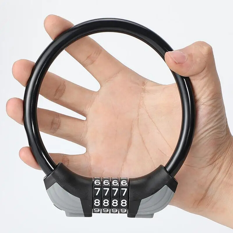 Univerzalna brava za bicikl, brdski bicikl, brava s lozinkom za brdski bicikl s 5 znamenki, zaštita od krađe, prijenosni sigurnosni čelični lanac, brava s lozinkom za motocikl