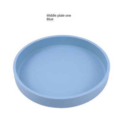 Āra ziemeļvalstu stila 15 cm silikona apaļš pusdienu šķīvis pārtikas kvalitātes komplekts Mikroviļņu krāsnī apsildāms cepšanas šķīvis mājdzīvnieku barošanas bļoda