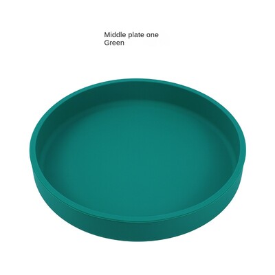 Āra ziemeļvalstu stila 15 cm silikona apaļš pusdienu šķīvis pārtikas kvalitātes komplekts Mikroviļņu krāsnī apsildāms cepšanas šķīvis mājdzīvnieku barošanas bļoda