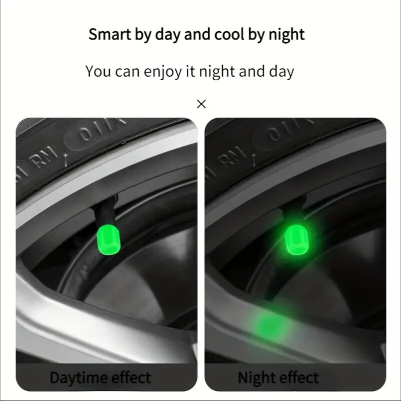 16 bucăți capace de tijă pentru supape de anvelopă de bicicletă, capace fluorescente pentru supape de aer pentru pneuri, biciclete, accesorii auto