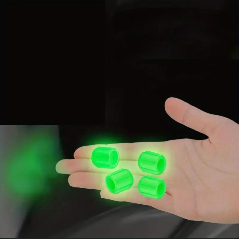 16 bucăți capace de tijă pentru supape de anvelopă de bicicletă, capace fluorescente pentru supape de aer pentru pneuri, biciclete, accesorii auto