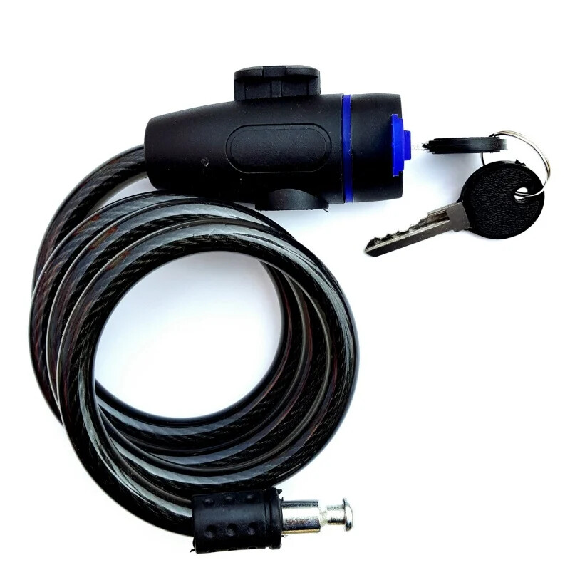 Lieljaudas motocikla ķēdes slēdzene 90 cm metāla pretaizdzīšanas velosipēda slēdzene ar 2 atslēgām maksimālai velosipēda drošībai un pastiprināšanai