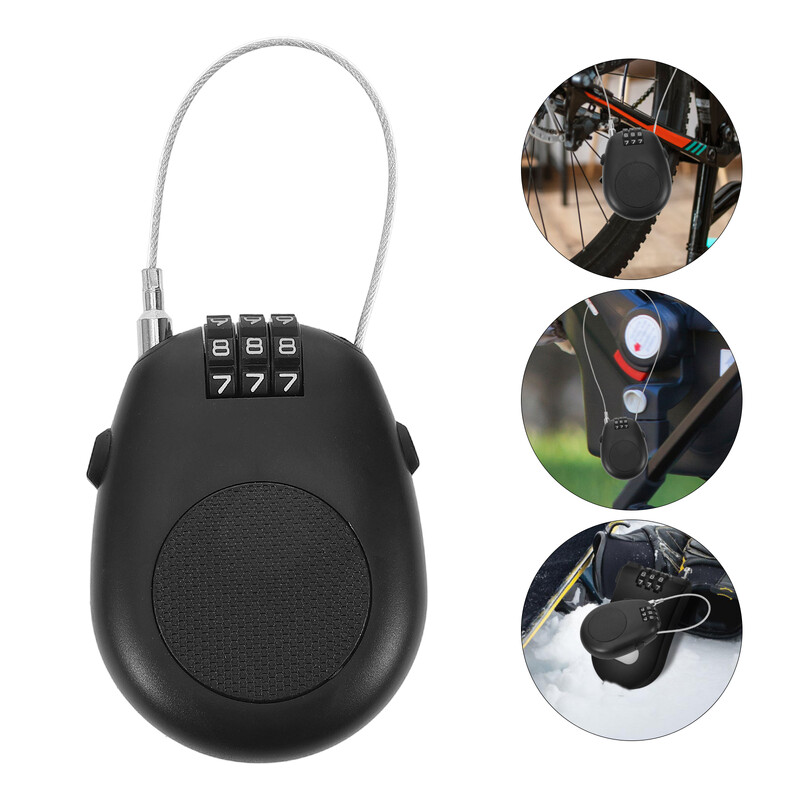 Maza tērauda stiepļu troses bērnu velosipēda slēdzene mini slēpošanas cinka sakausējuma snovborda parole