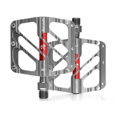 BUCKLOS neslīdošas velosipēda pedāļa 3 gultņi plakanie/platformas Mtb pedāļi 9/16" CNC AL kalnu šosejas velosipēda pedāļa grants riteņbraukšanas daļas