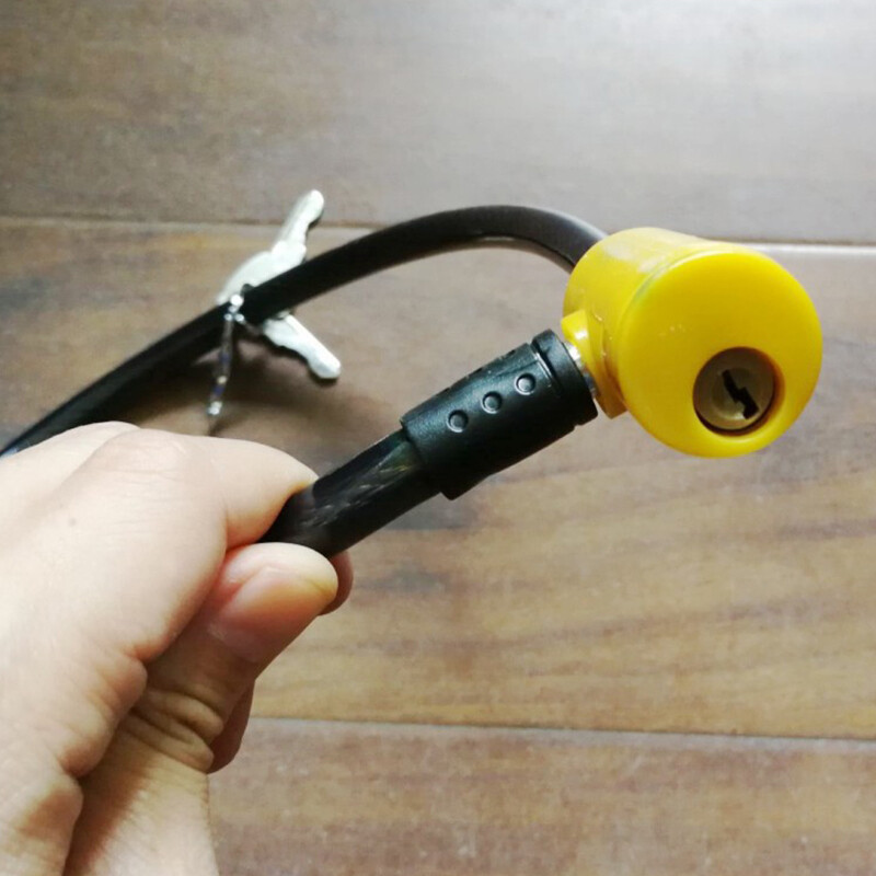 Plieninės vielos metalinis dviračio saugos užraktas Universalus apsaugos nuo vagystės dviračio užraktas Motociklo vielos užrakto saugos trosas 65cm