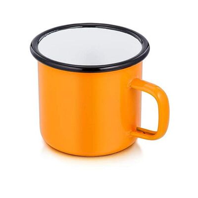 Emajlirana šalica za kampiranje od 350 ml Višebojne prijenosne šalice za kampiranje za piknik na otvorenom, ruksak, šalice za doručak, putovanja i dom