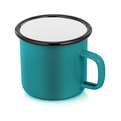 Emajlirana šalica za kampiranje od 350 ml Višebojne prijenosne šalice za kampiranje za piknik na otvorenom, ruksak, šalice za doručak, putovanja i dom