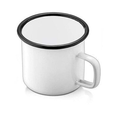 Emajlirana šalica za kampiranje od 350 ml Višebojne prijenosne šalice za kampiranje za piknik na otvorenom, ruksak, šalice za doručak, putovanja i dom