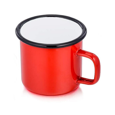 Emajlirana šalica za kampiranje od 350 ml Višebojne prijenosne šalice za kampiranje za piknik na otvorenom, ruksak, šalice za doručak, putovanja i dom