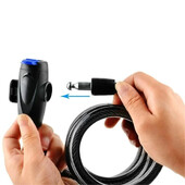 Universāla velosipēda slēdzene pretaizdzīšanas ar 2 atslēgām Velosipēda Motocikla Kalnu drošības kabelis S Piederumi Multifu Safe Bikes Lock