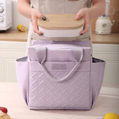 Pusdienu soma Atkārtoti lietojama izolēta termosoma sievietēm Vīriešu daudzfunkcionāla aukstuma soma siltu uzturošu pusdienu kaste Hermētisks ūdensnecaurlaidīgs maisiņš