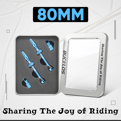 BUCKLOS Bike Bezkameru vārsti MTB 60MM 65MM 80MM Mountain Road Bike Presta Valve CNC alumīnija sakausējuma riepu sprauslas velosipēda daļām