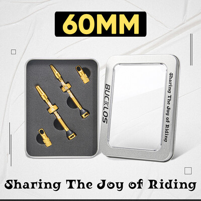 BUCKLOS Bike Bezkameru vārsti MTB 60MM 65MM 80MM Mountain Road Bike Presta Valve CNC alumīnija sakausējuma riepu sprauslas velosipēda daļām