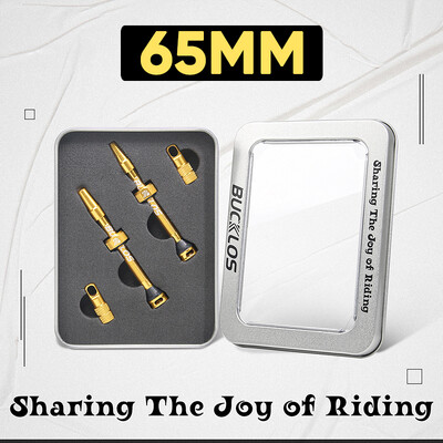 BUCKLOS Bike Bezkameru vārsti MTB 60MM 65MM 80MM Mountain Road Bike Presta Valve CNC alumīnija sakausējuma riepu sprauslas velosipēda daļām
