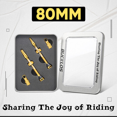 BUCKLOS Bike Bezkameru vārsti MTB 60MM 65MM 80MM Mountain Road Bike Presta Valve CNC alumīnija sakausējuma riepu sprauslas velosipēda daļām