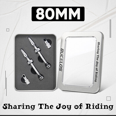 BUCKLOS Bike Bezkameru vārsti MTB 60MM 65MM 80MM Mountain Road Bike Presta Valve CNC alumīnija sakausējuma riepu sprauslas velosipēda daļām