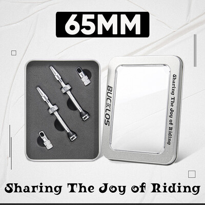 BUCKLOS Bike Bezkameru vārsti MTB 60MM 65MM 80MM Mountain Road Bike Presta Valve CNC alumīnija sakausējuma riepu sprauslas velosipēda daļām