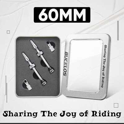 BUCKLOS Bike Bezkameru vārsti MTB 60MM 65MM 80MM Mountain Road Bike Presta Valve CNC alumīnija sakausējuma riepu sprauslas velosipēda daļām